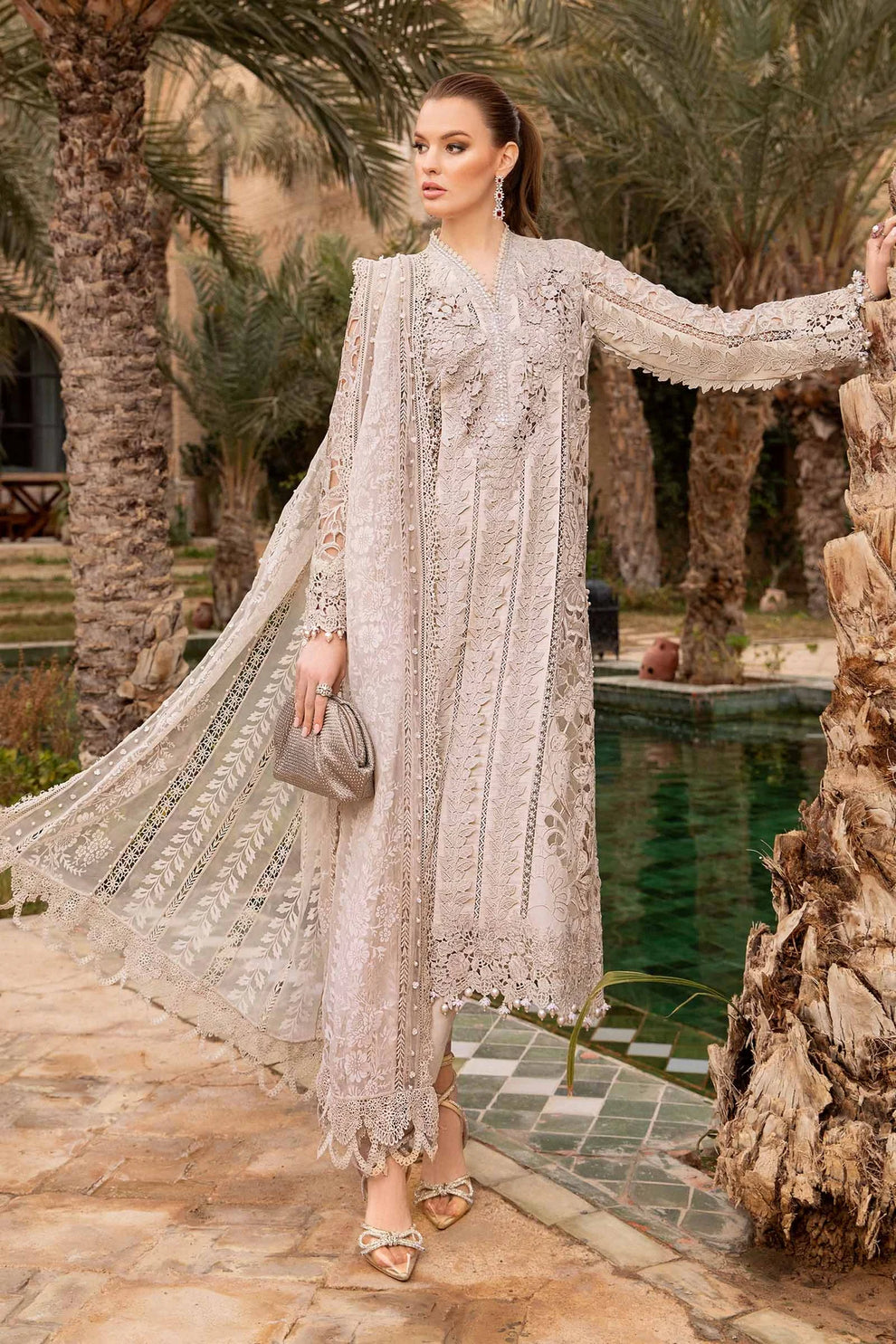 Maria B Unstitched Luxury Lawn D-2409-A